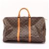 Image 1 : Louis Vuitton Brown Monogram Canvas Leather Keepall 50 cm Duffle Bag Luggage