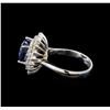 Image 3 : 14KT White Gold 4.51 ctw Tanzanite and Diamond Ring