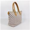 Image 2 : Louis Vuitton Damier Azur Canvas Leather Saleya PM Tote Bag