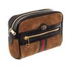 Image 2 : Gucci Brown Suede Ophidia Web Small Waist Bag