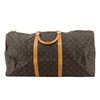 Image 1 : Louis Vuitton Brown Monogram Canvas Leather Keepall 60 cm Duffle Bag Luggage