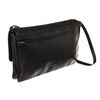 Image 3 : Bottega Veneta Black Intrecciato Leather Buckle Large Messenger Bag