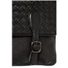 Image 5 : Bottega Veneta Black Intrecciato Leather Buckle Large Messenger Bag