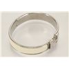 Image 2 : Hermes Ivory Metal Clic Clac Bangle Bracelet PHW