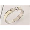 Image 5 : Hermes Ivory Metal Clic Clac Bangle Bracelet PHW