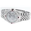 Image 4 : Rolex Mens Stainless Steel Meteorite Diamond And Ruby Datejust Wristwatch 36MM