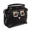 Image 3 : Fendi Black Leather Dotcom Small Shoulder Bag