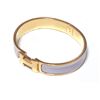 Image 2 : Hermes Purple Metal Clic Clac Bangle Bracelet GHW