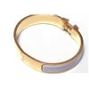 Image 5 : Hermes Purple Metal Clic Clac Bangle Bracelet GHW
