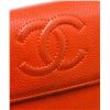 Image 5 : Chanel Red Caviar Leather CC Long Flap Wallet