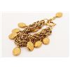 Image 1 : Chanel Gold-tone Metal Multi Strand Oval Charm Bracelet