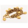 Image 2 : Chanel Gold-tone Metal Multi Strand Oval Charm Bracelet