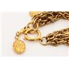 Image 3 : Chanel Gold-tone Metal Multi Strand Oval Charm Bracelet