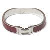 Image 1 : Hermes Red Metal Clic Clac Bangle Bracelet PHW