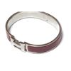 Image 2 : Hermes Red Metal Clic Clac Bangle Bracelet PHW