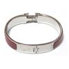 Image 8 : Hermes Red Metal Clic Clac Bangle Bracelet PHW