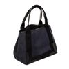 Image 3 : Balenciaga Navy Blue Canvas Leather Navy Cabas Small Tote Bag