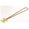 Image 2 : Chanel Gold-tone Metal CC Logo Pendant Chain Necklace