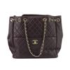 Image 1 : Chanel Burgundy Quilted Lambskin Leather Large Drawstring Shoulder Bag