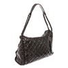 Image 3 : Chanel Black Calfskin Leather Chain Around Metallic Medium Hobo Bag
