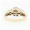 Image 7 : 14k TT Gold 1.48 ctw Round Brilliant & Baguette Cut Diamond Engagement Band Ring