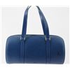 Image 1 : Louis Vuitton Blue Epi Leather Soufflot Shoulder Bag