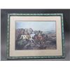 Image 2 : Marked CM Russell Indian Print- 27" X 21.5"