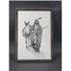 Image 2 : Signed Chuck Ren 87 Indian Print- 27" X 19.5"