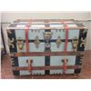 Flat Top Romadka Ready Access Trunk- New Straps- Cedar Trays And Lined- 25"H X 34"W X 22"D