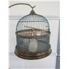 Image 2 : Antique Bird Cage On Stand- 64"Stand- 10" X 11" Cage