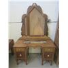 Image 1 : Antique Vanity- Needs Repair And Mirrors