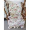 Image 1 : Floral Upholstered Rocking Chair