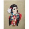 Image 2 : 2 Framed Needle Point Indians- 32" X 24"