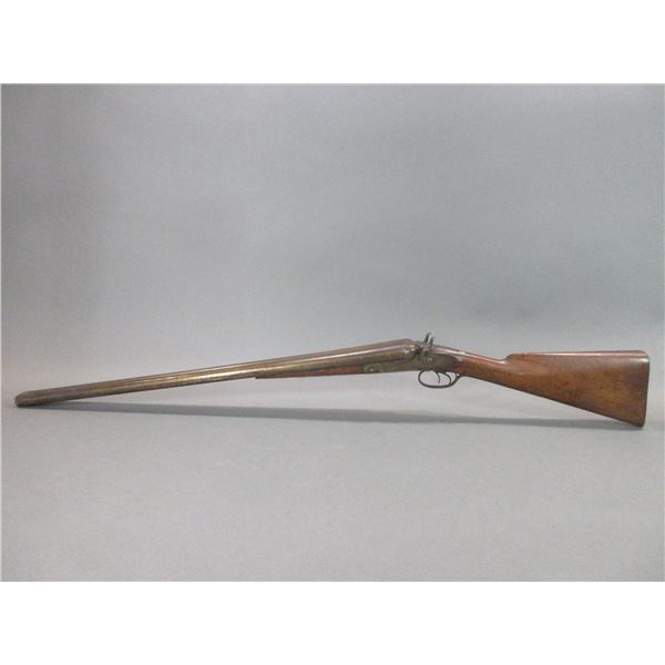 Parker Bros Side X Side Shotgun- 12ga- The Lever To Open Barrels Is Missing- Fair Condition- #48309