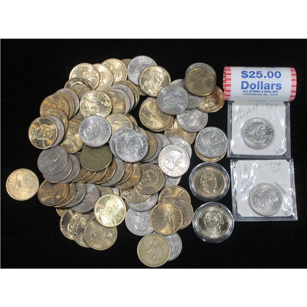 122 Presidential, Susan B Anthony, And Sacagawea Dollars