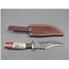 Image 3 : Damascus Knife With Sheath- 5.25" Blade- 4.25" Handle