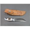 Image 4 : RH Ruana Bonner Montana Knife- Model 13A- M Mark- Original Sheath- 4" Blade- 3.75" Handle- Unused