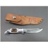 Image 3 : RH Ruana Bonner Montana Knife- Model 11A- M Mark- Original Sheath- 4" Blade- 3.75" Handle- Unused