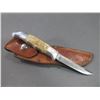 Image 1 : RH Ruana Bonner Montana Knife- Model 7- M Mark- Original Sheath- 3.5" Blade- 4.5" Handle