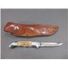 Image 3 : RH Ruana Bonner Montana Knife- Model 7- M Mark- Original Sheath- 3.5" Blade- 4.5" Handle