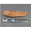 Image 4 : RH Ruana Bonner Montana Knife- Model 16A- M Mark- Original Sheath- 6" Blade- 4.5" Handle- Unused