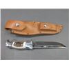 Image 4 : RH Ruana Bonner Montana Knife- Model 21A- M Mark- Original Sheath- 6" Blade- 4.5" Handle- Unused- Si
