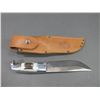 Image 4 : RH Ruana Bonner Montana Knife- Model 15C- M Mark- Original Sheath- 6" Blade- 4.5" Handle- Unused