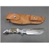 Image 3 : RH Ruana Bonner Montana Knife- Model 20D- M Mark- Original Sheath- Whetstone- 6" Blade- 4.5" Handle-