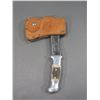 Image 4 : RH Ruana Bonner Montana Hatchet- Model 22A- M Mark- Original Sheath- 5.5" Head- 4.5" Handle- Good Co