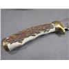 Image 5 : Signed RH Ruana Knife- Special And Rare Brassy Knife- Original Sheath- 4" Blade- 4.5" Handle- Unused