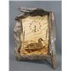 Image 1 : Plywood Duck Clock- Bark Frame- 23" X 19"