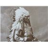 Image 2 : Unmarked Indian Chief Print- 26" X 22"