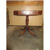 Image 2 : Duncan Phyfe Style End Table With Drawer- 26"H X 25"W