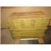 Image 3 : Antique Slat Top Trunk- Good Condition- 24"H X 34"W X 21"D
